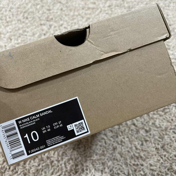 Nike Women’s Calm Strap Sandals Shoes Black FJ6043-001, Size 10 (New in Box) - Picture 11 of 16